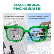 eyekeeper.com 4 Pack Trendy Classic Bifocal Reading Glasses BR2108 Eyeglasses