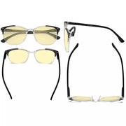 eyekeeper.com 4 Pack Trendy Cute Blue Light Blocking Readers TM9001C Eyeglasses