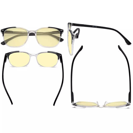 eyekeeper.com 4 Pack Trendy Cute Blue Light Blocking Readers TM9001C Eyeglasses