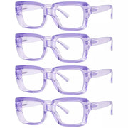 eyekeeper.com 5 Pack Trendy Reading Glasses Thicker Frame Readers R9107 Eyeglasses