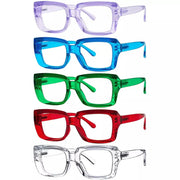 eyekeeper.com 5 Pack Trendy Reading Glasses Thicker Frame Readers R9107 Eyeglasses