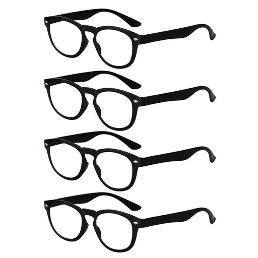 eyekeeper.com 4 Pack Trendy Stylish Design Reading Glasses R086 Eyeglasses