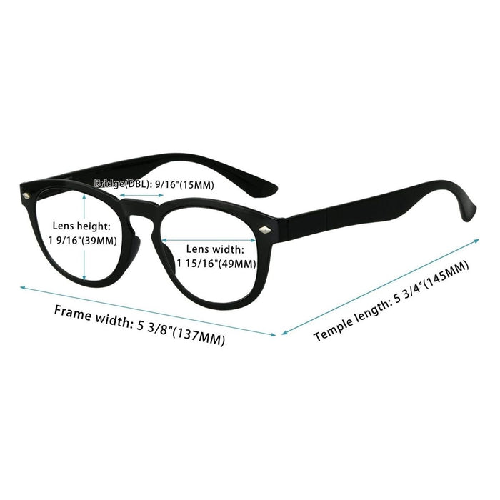 Eyekeeper.Com - 4 Pack Trendy Stylish Design Reading Glasses R086