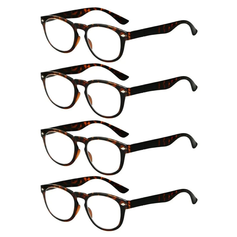 eyekeeper.com 4 Pack Trendy Stylish Design Reading Glasses R086 Eyeglasses