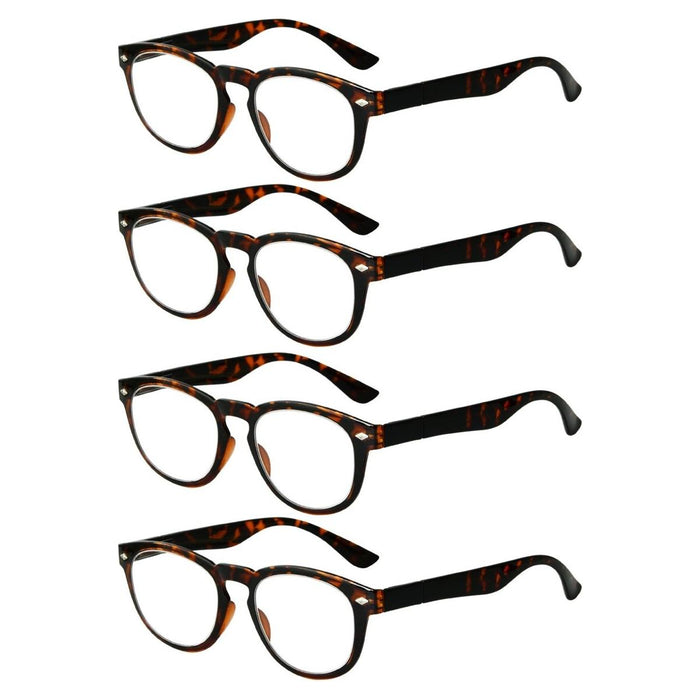 Eyekeeper.Com - 4 Pack Trendy Stylish Design Reading Glasses R086