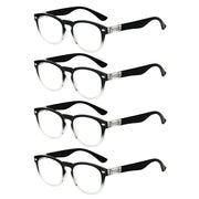 eyekeeper.com 4 Pack Trendy Stylish Design Reading Glasses R086 Eyeglasses