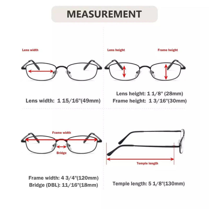 eyekeeper.com 4 Pack Trendy Wire-Rimmed Metal Frame Reading Glasses R3234 Eyeglasses