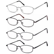 eyekeeper.com 4 Pack Trendy Wire-Rimmed Metal Frame Reading Glasses R3234 Eyeglasses