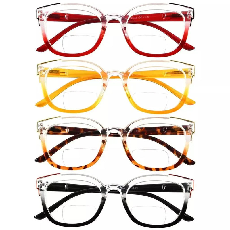 eyekeeper.com 4 Pack Two Tone Bifocal Reading Glasses BR2114 Eyeglasses