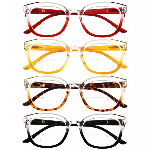 eyekeeper.com 4 Pack Two Tone Bifocal Reading Glasses BR2114 Eyeglasses