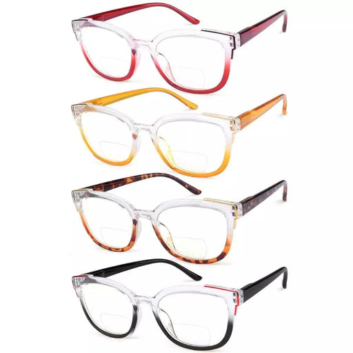eyekeeper.com 4 Pack Two Tone Bifocal Reading Glasses BR2114 Eyeglasses