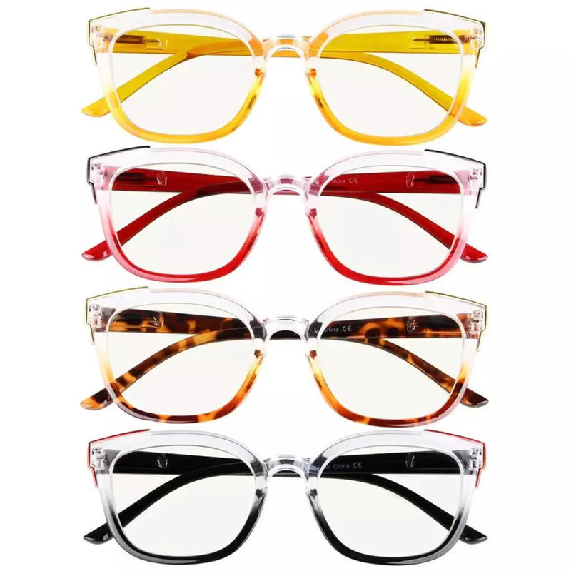 eyekeeper.com 4 Pack Two Tone Progressive Multifocal Reading Glasses M2114 Eyeglasses