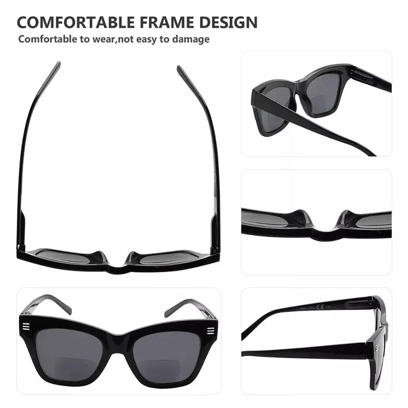 eyekeeper.com 4 Pack Vintage Bifocal Reading Sunglasses Thick Frame Readers SBR2111 Sunglasses