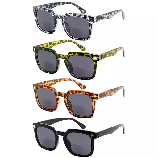 eyekeeper.com 4 Pack Vintage Bifocal Sunglasses Reading Glasses SBR2104 Sunglasses