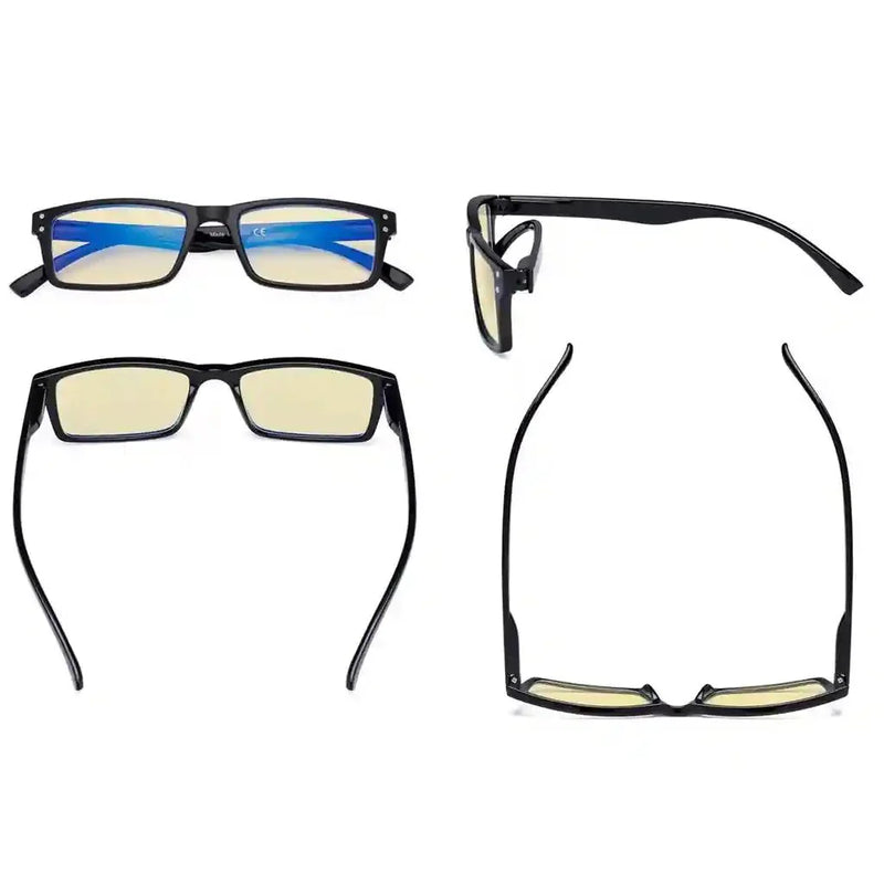 eyekeeper.com 4 Pack Vintage Blue Light Blocking Reading Glasses TM057 Eyeglasses