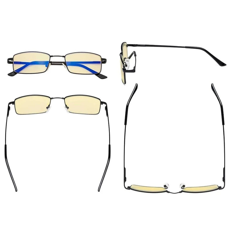 eyekeeper.com 4 Pack Vintage Blue Light Blocking Reading Glasses TMCG1709 Eyeglasses