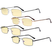 eyekeeper.com 4 Pack Vintage Blue Light Blocking Reading Glasses TMCG1709 Eyeglasses