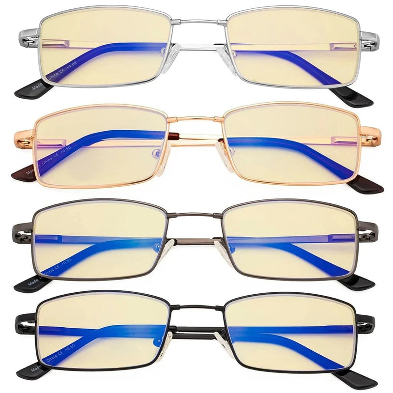 eyekeeper.com 4 Pack Vintage Blue Light Blocking Reading Glasses TMCG1709 Eyeglasses