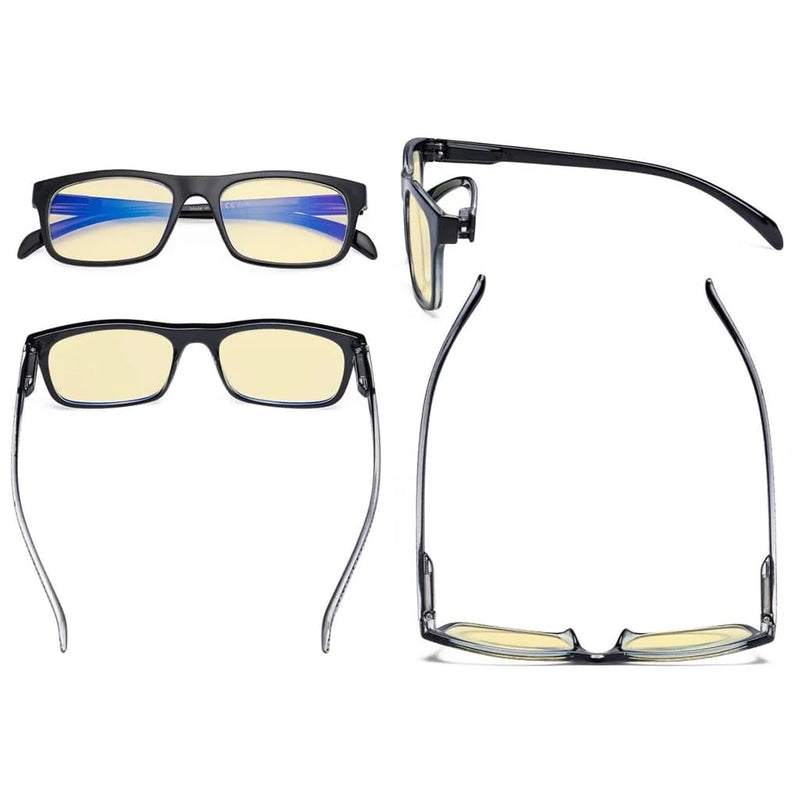 eyekeeper.com 4 Pack Vintage Pattern Blue Light Blocking Readers TMR047 Eyeglasses