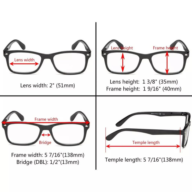 eyekeeper.com 4 Pack Vintage Reading Glasses R075 Eyeglasses