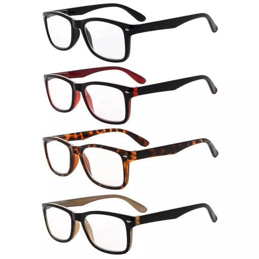 eyekeeper.com 4 Pack Vintage Reading Glasses R075 Eyeglasses