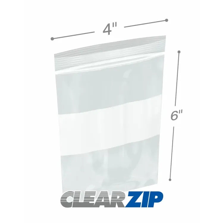 Medisca Clear 2 Mil Zip-Lock Bags, 4 x 6 Inch (100 Count Pack) Food Storage