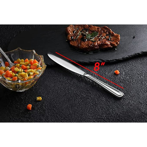 12-Piece Stainless Steel Silverware Dinner Knives