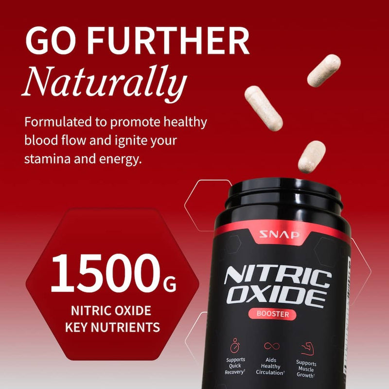 Snap Supplements Nitric Oxide Boost Package with FREE Shaker