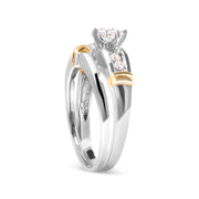 Bids.com 14K Yellow and White Gold 1/3 Cttw Marquise Diamond Cocktail Engagement Ring Set (H-I Color, SI1-SI2 Clarity) - Size 7 Rings