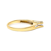 Bids.com 14K Yellow Gold 1/4 Cttw Princess Cut Diamond Engagement Ring Rings