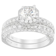Bids.com 14K White Gold 1 ct. TDW Round Cut Diamond Ring (G-H, I1-I2) Rings