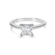 Bids.com 14K White Gold 1.0 Cttw Princess Lab-Grown Diamond Solitaire Engagement  Ring (F-G Color, VS1-VS2 Clarity) - Ring Size 7 Rings