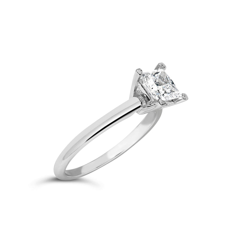 Bids.com 14K White Gold 1.0 Cttw Princess Lab-Grown Diamond Solitaire Engagement  Ring (F-G Color, VS1-VS2 Clarity) - Ring Size 7 Rings