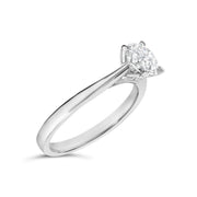 Bids.com 14K White Gold 1.0 Cttw Round Lab Grown Diamond Eagle Claw 4-Prong Set Solitaire Engagement Ring (F-G Color, VS2-SI1 Clarity) - Ring Size 7 Rings