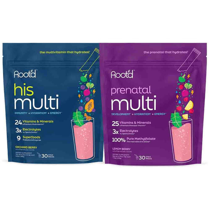 Prenatal MULTI - Essential Vitamins & Minerals + Electrolytes for Mom & Baby