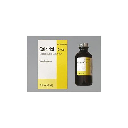 Calcidol Calcidol Drops Oral Vitamin D Supplement - 2 Oz Vitamins & Supplements Dark Gray