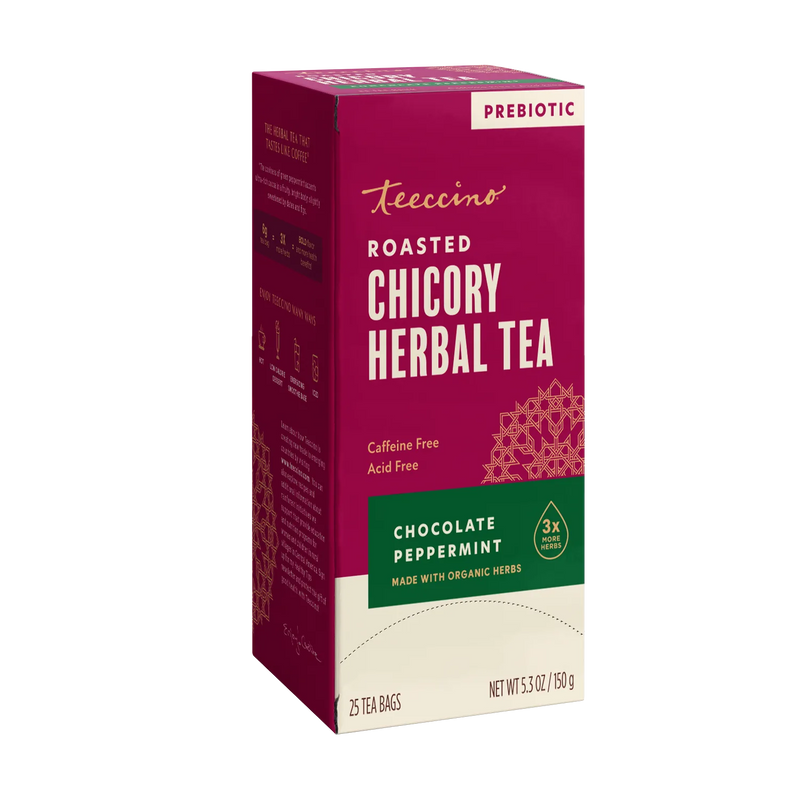 Teeccino Chocolate Peppermint Roasted Herbal Tea Herbal Tea