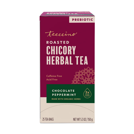 Teeccino Chocolate Peppermint Roasted Herbal Tea Herbal Tea