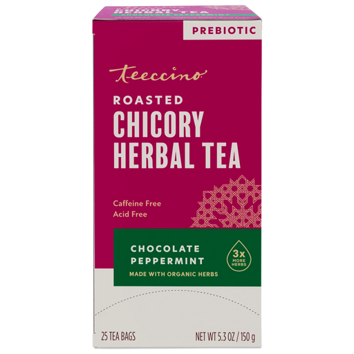 Teeccino Chocolate Peppermint Roasted Herbal Tea Herbal Tea