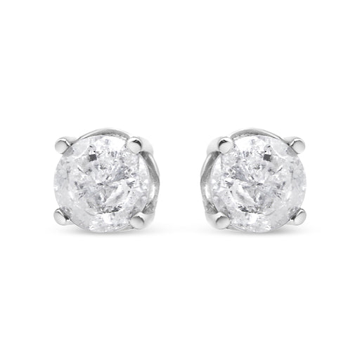 Bids.com 14K White Gold 3/4 Cttw Lab Grown Diamond 4-Prong Classic Stud Earrings (F-G Color, VS2-SI1 Clarity) Earrings