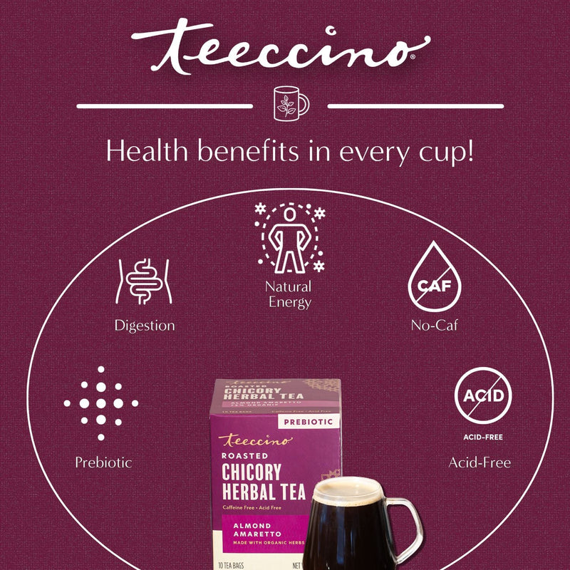 Teeccino Almond Amaretto Roasted Herbal Tea Herbal Tea