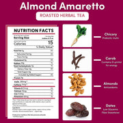 Teeccino Almond Amaretto Roasted Herbal Tea Herbal Tea