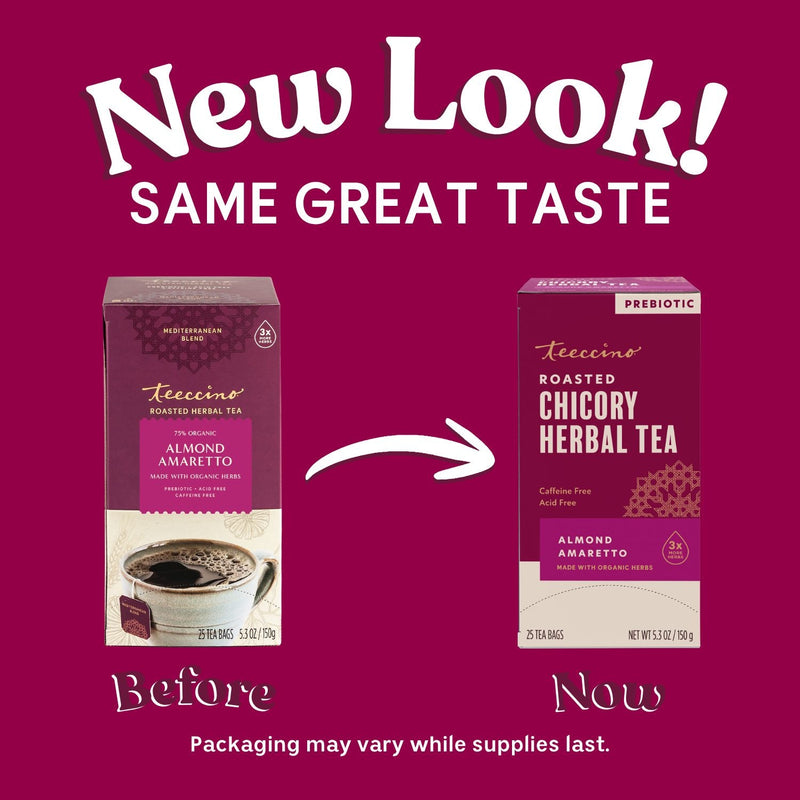 Teeccino Almond Amaretto Roasted Herbal Tea Herbal Tea
