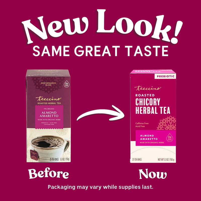 Teeccino Almond Amaretto Roasted Herbal Tea Herbal Tea