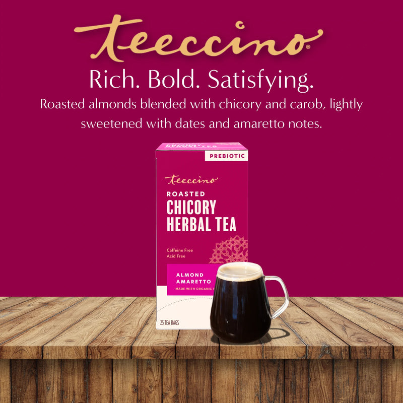 Teeccino Almond Amaretto Roasted Herbal Tea Herbal Tea