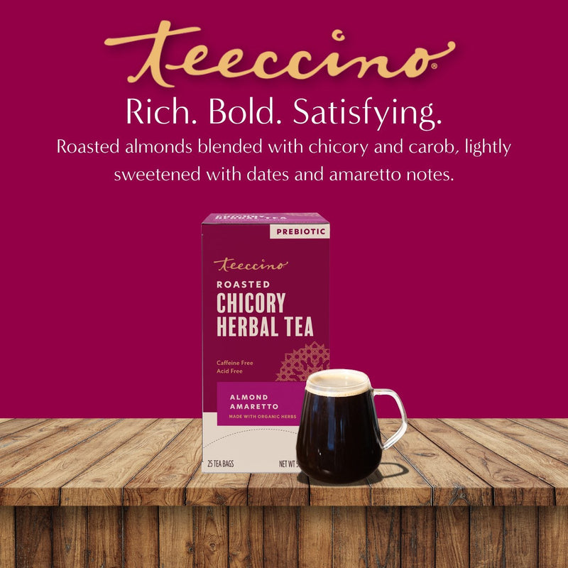 Teeccino Almond Amaretto Roasted Herbal Tea Herbal Tea
