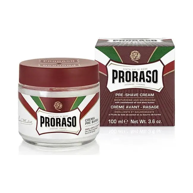 Proraso Proraso Pre-Shave Cream Moisturizing & Nourishing With Sandalwood Oil & Shea Butter 3.6 Oz Pre-Shave Cream