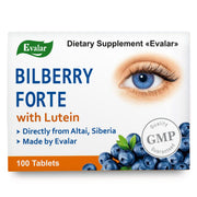 SiberianGreen.com Blueberry Forte with Lutein - 100 Tablets- Vision care and Eye care supplement Herbs