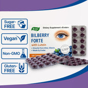 SiberianGreen.com Blueberry Forte with Lutein - 100 Tablets- Vision care and Eye care supplement Herbs