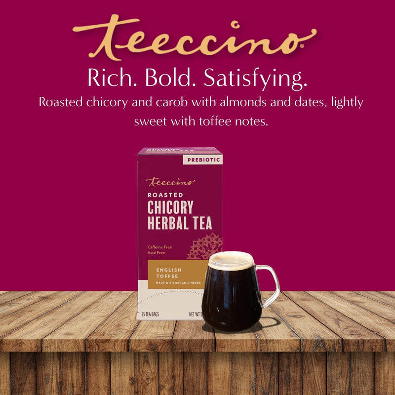 Teeccino English Toffee Roasted Herbal Tea Herbal Tea